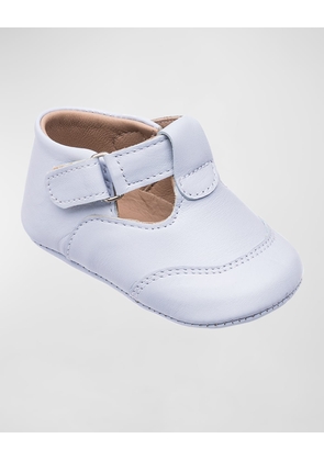 Kid's T-Strap Leather Booties, Baby