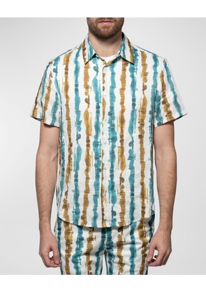 Men's Craig Tie-Dye Button-Front Shirt