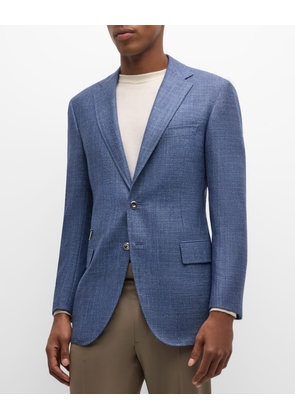 Men's Textured Two-Button Blazer