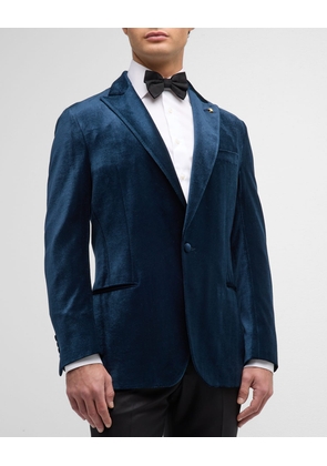 Men's Velvet Peak-Lapel Dinner Jacket