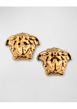 Men's Golden Medusa Head Earrings