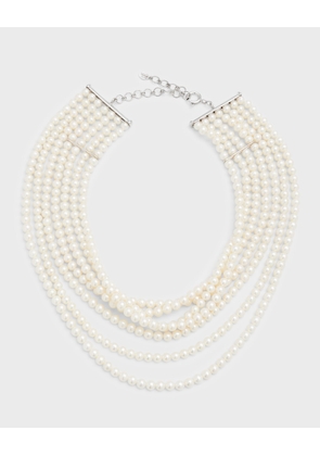 18K White Gold Freshwater Pearl Choker Necklace