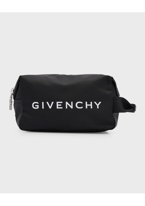 Men's 4G-Zip Nylon Logo Toiletry Pouch