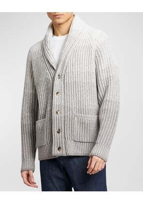 Men's Degrade Rib Knit Cardigan