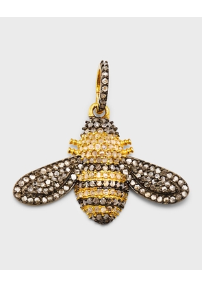 18K Gold Vermeil and Sterling Silver Diamond Bee Charm