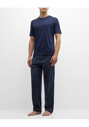 Men's Cotton-Cashmere Two-Piece Pajama Set