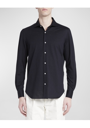 Men's Woven Cotton Oxford Sport Shirt