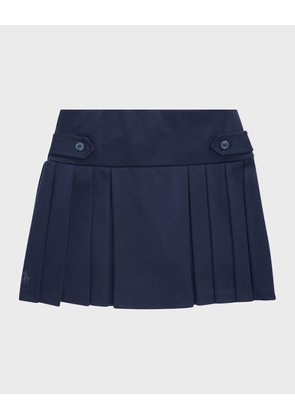 Girl's Pleated Ponte Skort, Size S-XL