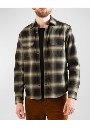 Men's Eastwood Plaid Snap-Front Western Shirt