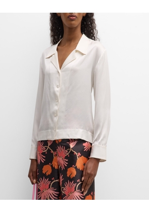 Katherine Button-Down Silk Shirt