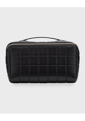 Men's Paris Quilted Leather Toiletry Bag