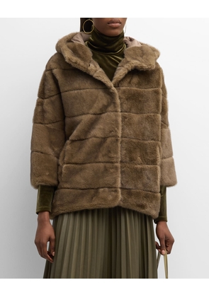 Hooded Faux Fur Jacket