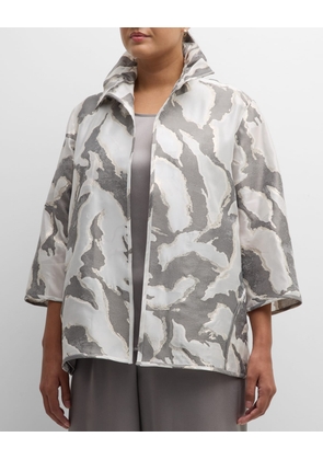 Plus Size Glam Getaway Metallic Jacket