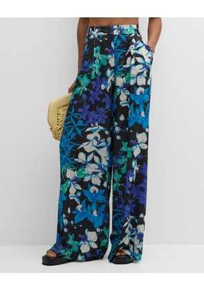 Hadley High-Rise Wide-Leg Floral-Print Pants