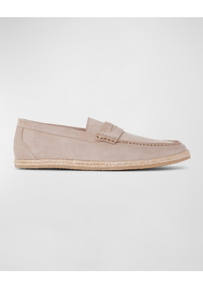 Men's Huxley Suede Espadrille Penny Loafers