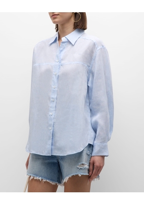 Niko Linen Chambray Boyfriend Shirt