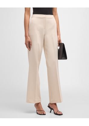 Karla Mid-Rise Straight-Leg Pants