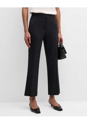 Cropped Kick-Flare Seasonless Wool Trousers