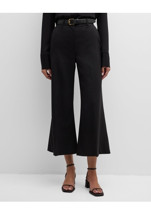 Cropped Wide-Leg Seasonless Wool Trousers