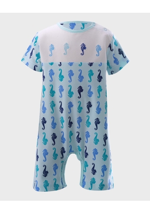 Kid's Seahorse Romper, Size 3M-24M