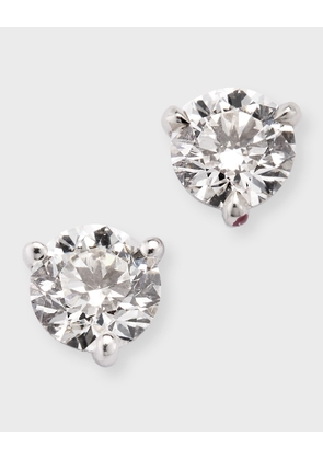 Platinum Diamond Post Earrings, 1.5tcw.