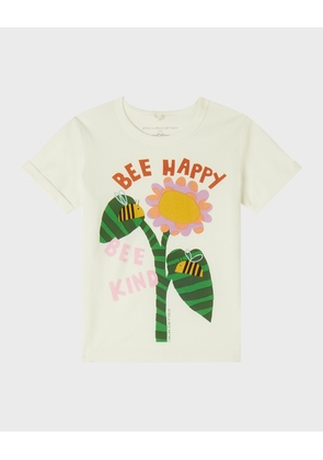 Girl's Bee Happy Bee Kind Printed T-Shirt, Size 4-12