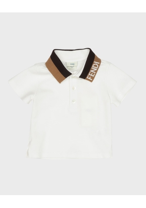 Boy's Embroidered Short-Sleeve Polo Shirt, 6M-24M