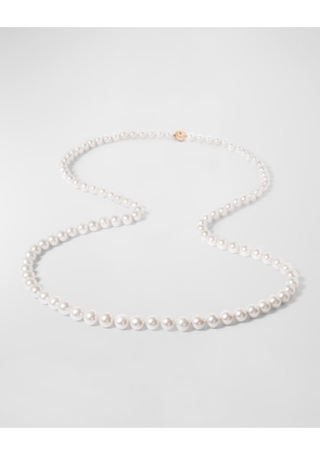 18K White Gold Necklace with Freshwater Pearls