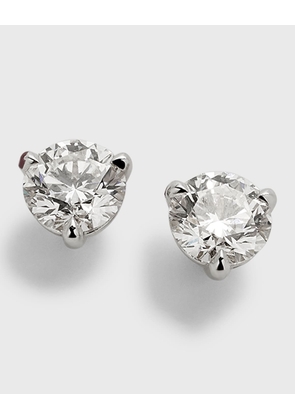 18K White Gold Diamond Earrings, 1.55tcw