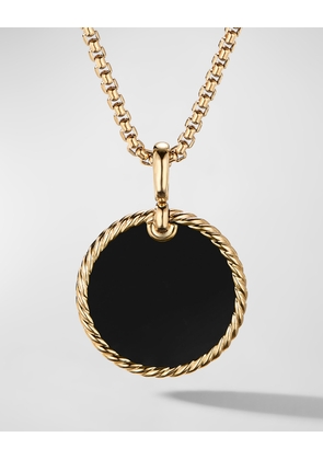 DY Elements Disc Pendant in 18K Gold, 24mm