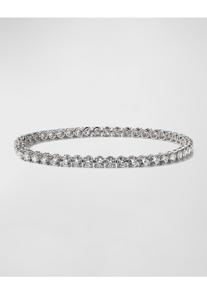 18k White Gold Diamond Tennis Bracelet, 7.19tcw