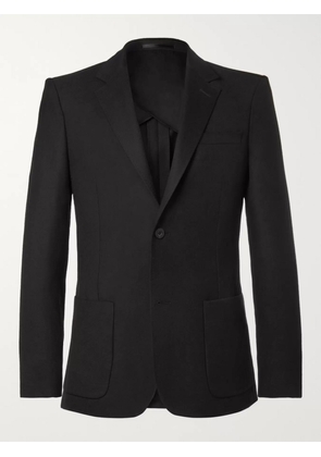 Mr P. - Black Unstructured Worsted Wool Suit Jacket - Men - Black - UK/US 36