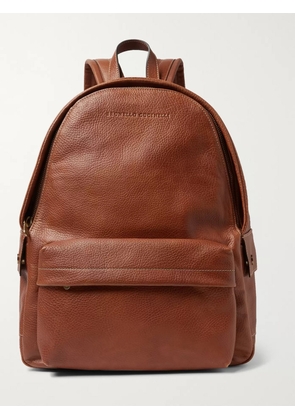 Brunello Cucinelli - Full-Grain Leather Backpack - Men - Brown