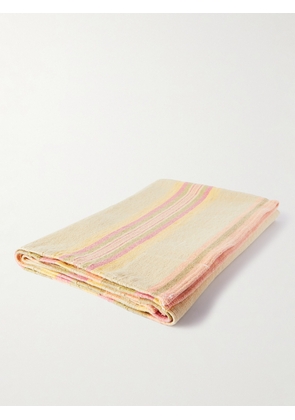 ORIGINAL MADRAS - Striped Cotton-Terry Towel - Men - Yellow