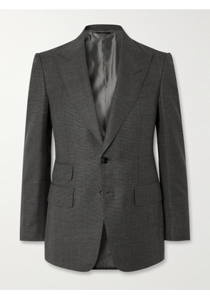 TOM FORD - Shelton Wool, Mohair, Linen and Silk-Blend Suit Jacket - Men - Gray - IT 48