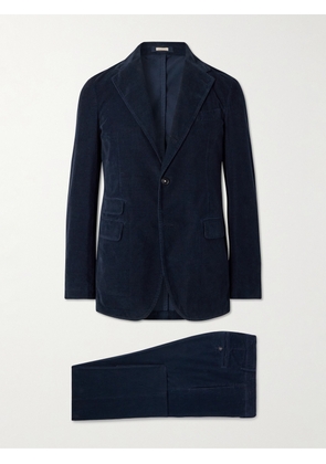 Massimo Alba - Sloop Cotton-Corduroy Suit - Men - Blue - 46