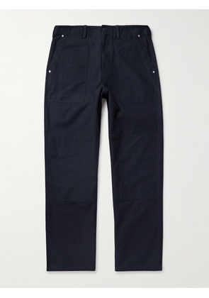 Givenchy - Straight-Leg Panelled Cotton Trousers - Men - Blue - IT 46
