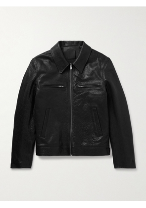 Givenchy - Padded Crinkled-Leather Jacket - Men - Black - IT 46