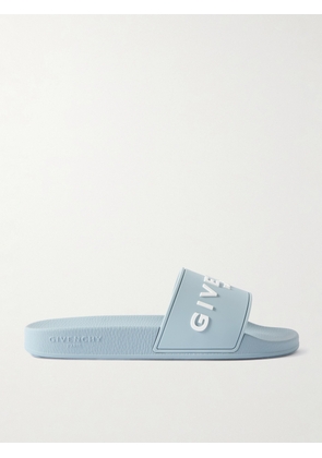 Givenchy - Logo-Embossed Rubber Slides - Men - Blue - EU 40