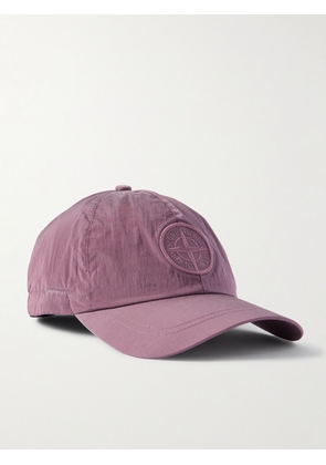 Stone Island - Logo-Appliquéd Crinkled-ECONYL® Cap - Men - Purple - M