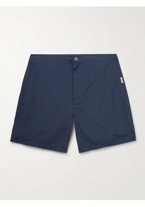 Onia - Calder Straight-Leg Mid-Length Swim Shorts - Men - Blue - S