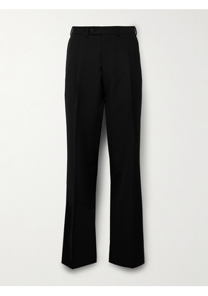 Saman Amel - Amo Wide-Leg Pleated Wool, Mohair and Linen-Blend Suit Trousers - Men - Black - IT 46