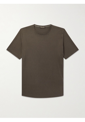 Loro Piana - Silk and Cotton-Blend Jersey T-Shirt - Men - Green - XS