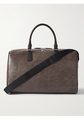 Montblanc - Large 142 Textured-Leather Weekend Bag - Men - Brown