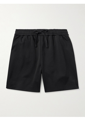 Gucci - Straight-Leg Logo-Appliquéd Piqué Drawstring Shorts - Men - Black - S