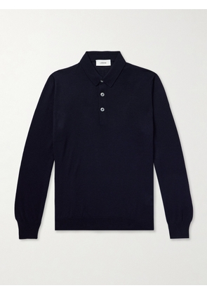 Lardini - Merino Wool Polo Shirt - Men - Blue - S