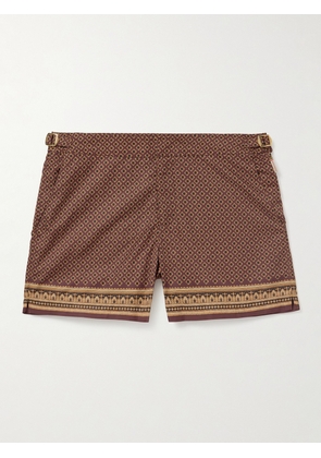 Orlebar Brown - Setter Slim-Fit Short-Length Printed Recycled Swim Shorts - Men - Brown - UK/US 30