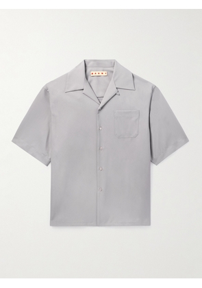 Marni - Convertible-Collar Wool Shirt - Men - Gray - IT 44