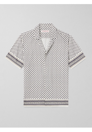 Orlebar Brown - Maitan Camp-Collar Floral-Print Voile Shirt - Men - Gray - S