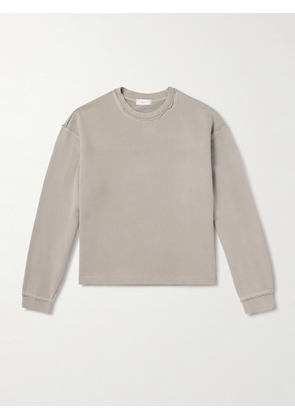 John Elliott - Skeptic Distressed Cotton-Jersey Sweatshirt - Men - Gray - S